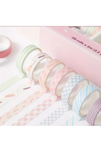 Sonic Set of 20 Decorative Tapes - Label Masking Tapes