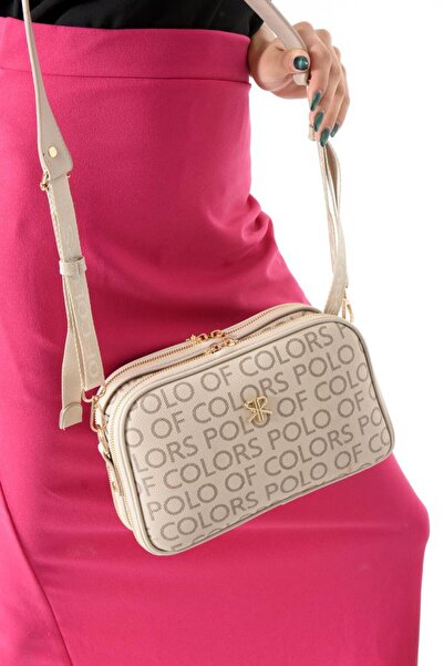 ImPolo Lili Stone Color Screen Printing Τρίφθαλμη Γυναικεία Εκτύπωση Τσάντα ώ...