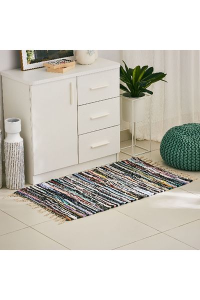 Home Box Axis Recycled Cotton Dhurrie - 65x110 cm