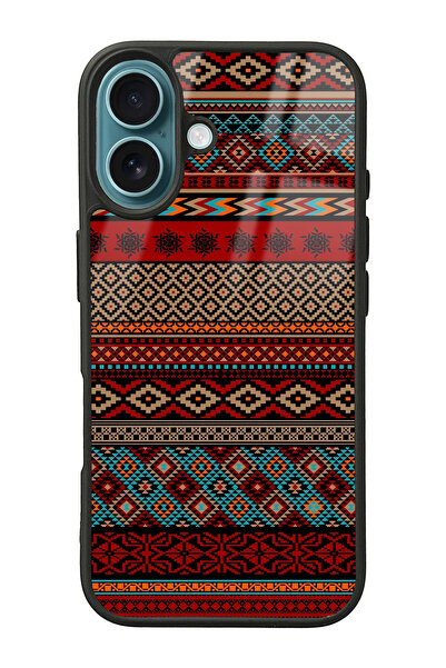 Spoyi iPhone 16 Motif Tasarımlı Glossy Telefon Kılıfı