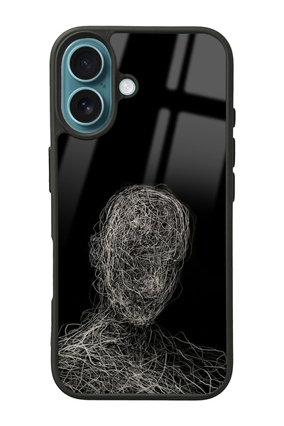 Spoyi iPhone 16 Draw Silüet Tasarımlı Glossy Telefon Kılıfı