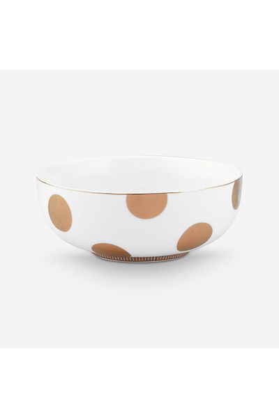 Pip Studio Dot Delight White Porcelain Bowl 15 cm