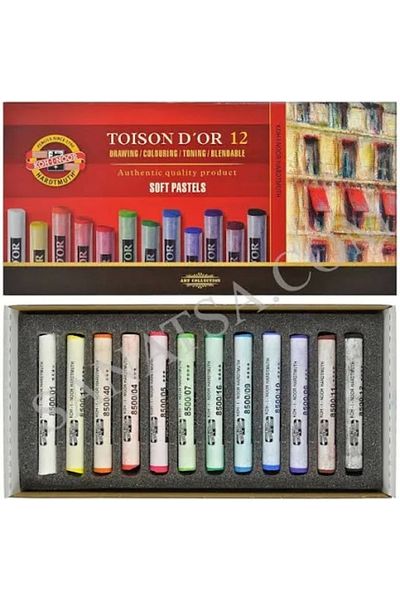 Van Gogh Kohinoor Toison D'Or Soft Powder Pastel Paint 12 Colors
