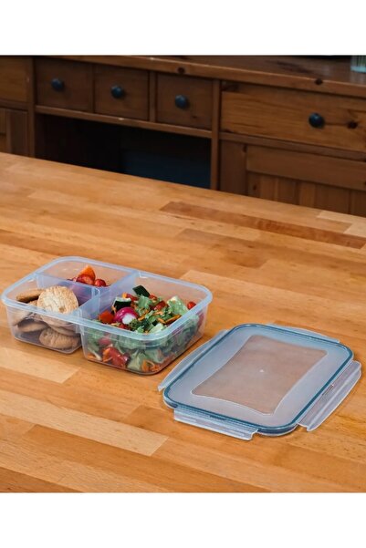 Hayveys 3 Compartment Food Storage Container Lock Lid Pulses Box