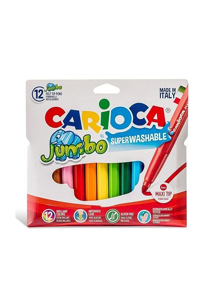 CARIOCA Jumbo S&uuml;per Washable Crayons 12pcs