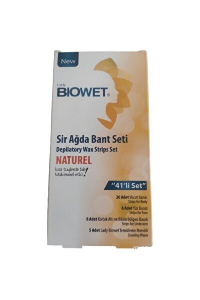 Genel Markalar Biowet Naturel Sir Ağda Bant Seti 41'li