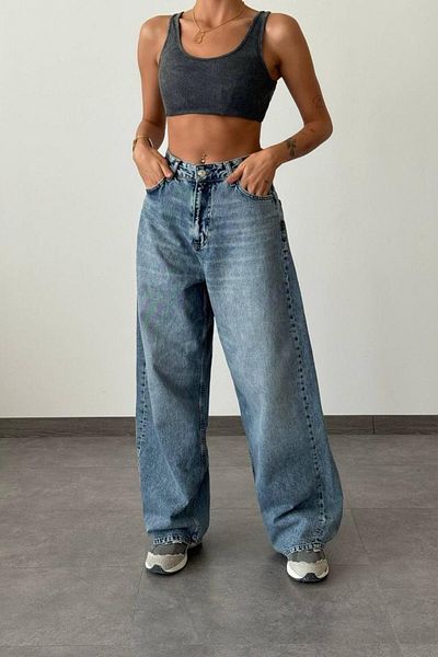 LACARINO 7588 E.w.leg Pantaloni Jean de damă