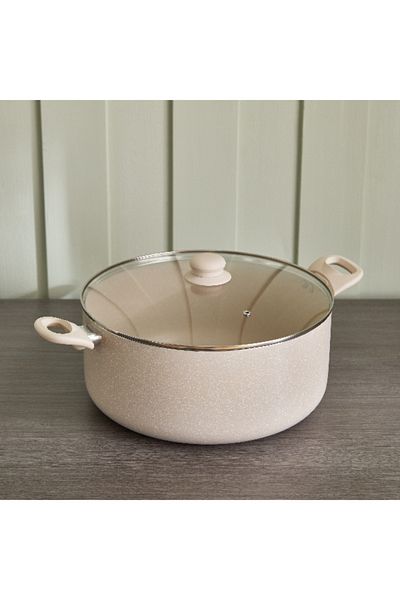 Wilson Marble Coating Casserole with Lid - 32 cm