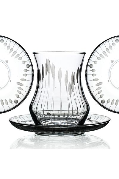 DECOCIA Afro 12 Piece Tea Set for 6 People 170cc Vega Patterned