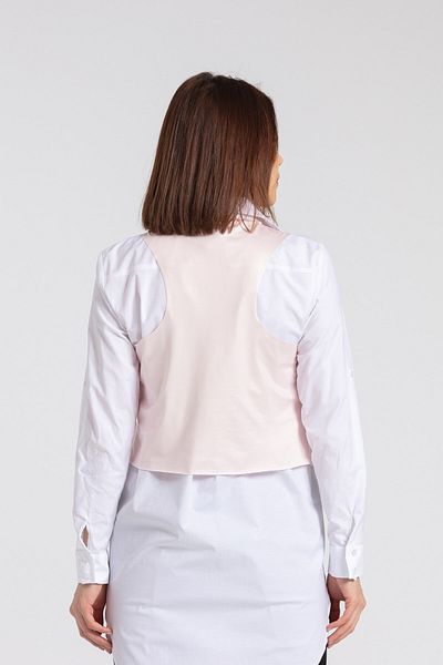 Jument Women's Leather Look Vest-powder
