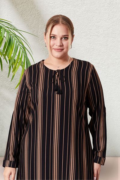 Ferace Large Size Stringed Summer Tunic - Women's Hijab Clothing