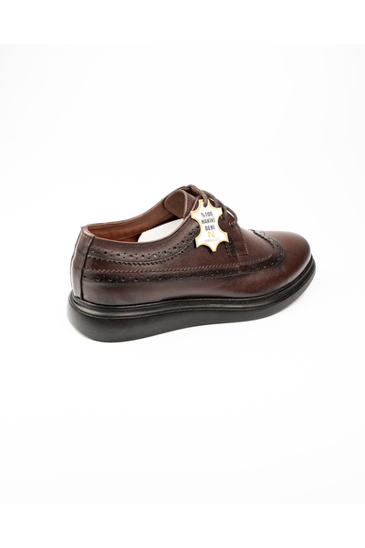 Nobel Ανδρικά δερμάτινα παπούτσια 1062 Model Brown