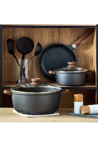Home Box La Cucina 8-Piece Die Cast Aluminium Cookware Set