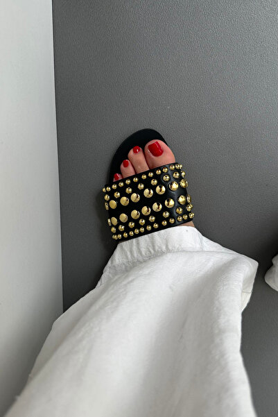 Mupa Shoes Μαύρες γυναικείες παντόφλες