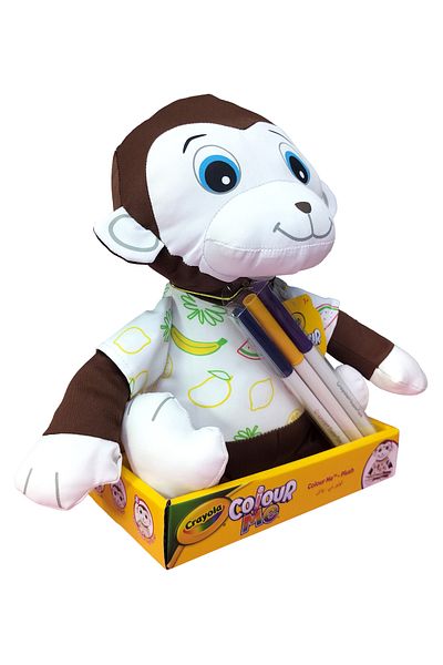 Crayola Colour Me Plush Monkey