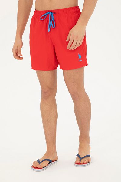 U.S. Polo Assn. Men's Red Swim Shorts 50282927 -Vr030