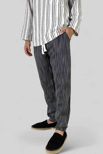 Alışveriş Sokağı 100% Cotton Lace-Up Tie-Dye Jogger Pants