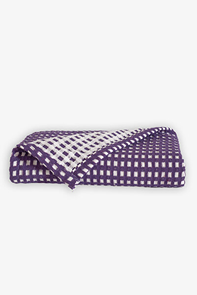 Kanz غطاء بيكيه وافل للأطفال باللون الأرجواني مقاس 90x110