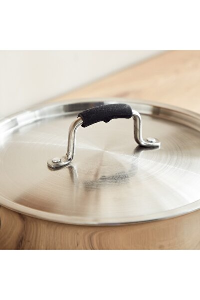 Home Box Glisten Triply Casserole with Steel Lid - 24 cm