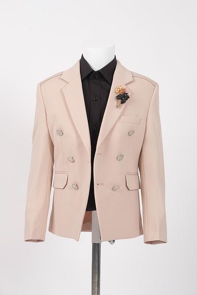 Doctor junior Slim Fit Double Breasted Boy's Jacket/No Shirt_Mnvs01423