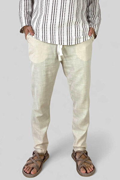 Alışveriş Sokağı Παντελόνι από λινό - 100% βαμβάκι