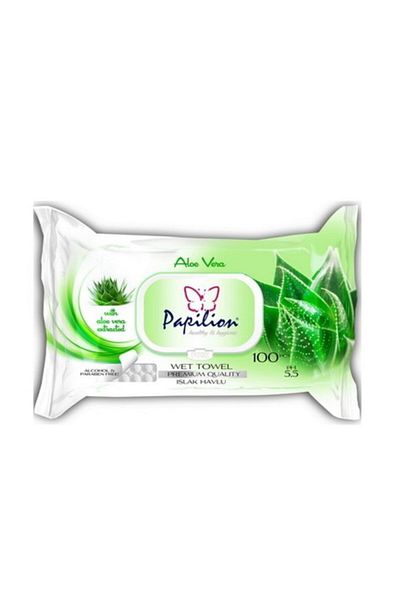 Papilion Aloe Vera 100Pcs Wet Towels