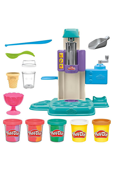 TOYFEST Rainbow Swirl Ice Cream Play Set