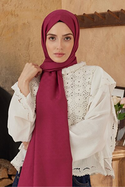 Modakaşmir Шовковиста серія жакардових шарфів з круглим візерунком