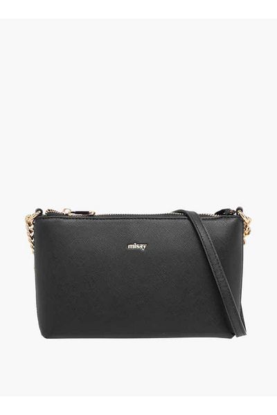 Missy All-Over Monogram Print Crossbody Bag with Zip Closure and Adjustable Strap