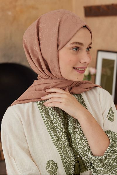 Modakaşmir Silky Jacquard Series Peanut Pattern Shawl