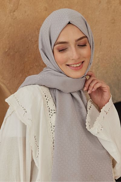 Modakaşmir Şal cu model de picături din seria Jacquard mătăsos