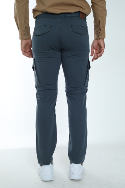 Cordial Чоловічі штани з кишенями Regular Fit з бавовняної тканини на кнопках