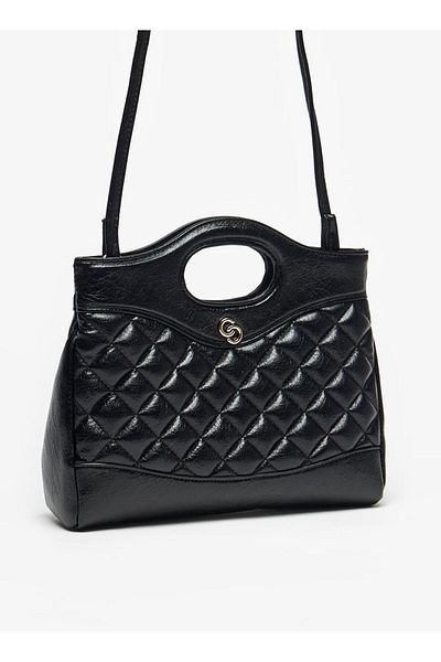 Celeste Quilted Shoulder Bag with Button Closure