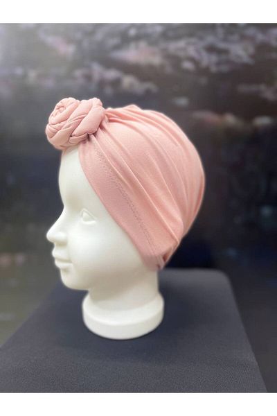 ALDAİR Rose Model Braided Children's Bonnet