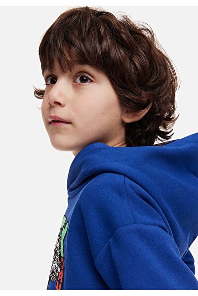 ayloş butik yeni sezon mavi  dınazor baskılı pullu sweatshirt