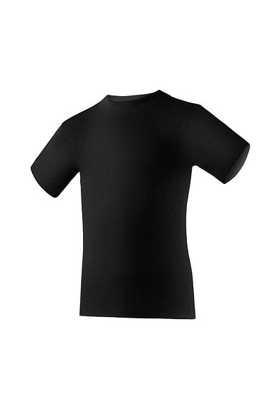 YILDIZ Star 57 Black Ribbed Doctor Collar Children's Undershirt