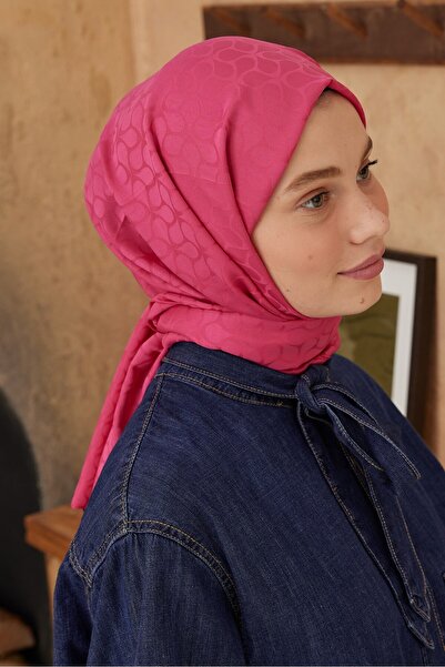 Modakaşmir Σάλι με μοτίβο φασολιών σειράς Silky Jacquard