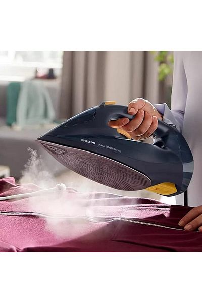 Philips Hv Steam Iron 7000 Series, 3000w, Steamglide Elite Soleplate, Safety Auto-off Dst7060/26