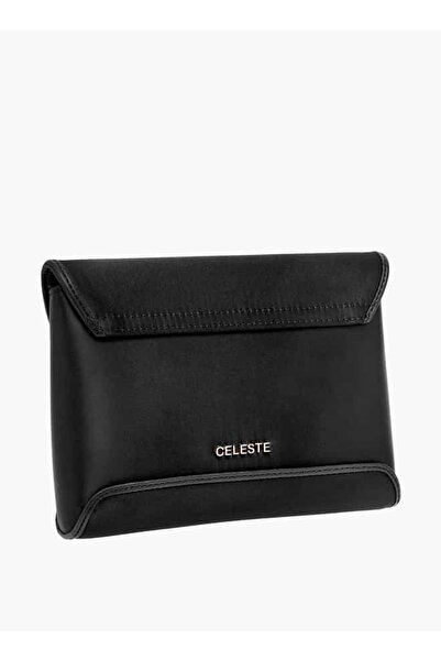 Celeste Floral Accent Crossbody Bag with Detachable Chain Strap and Flap Closure - W 6.5 x H 13 x D 19 cm