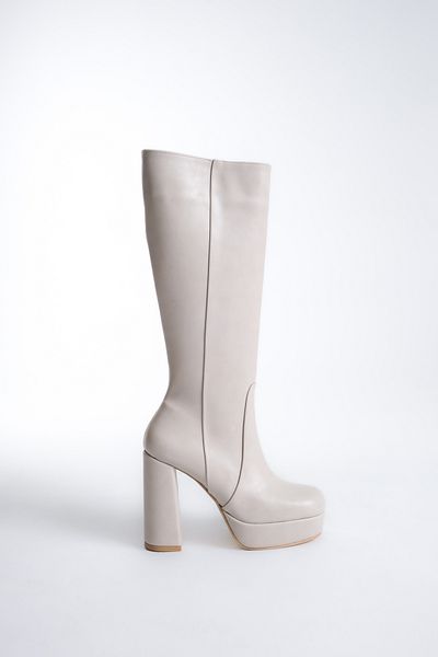 Shoesers Cizme de damă cu toc cu platformă înaltă cu design special