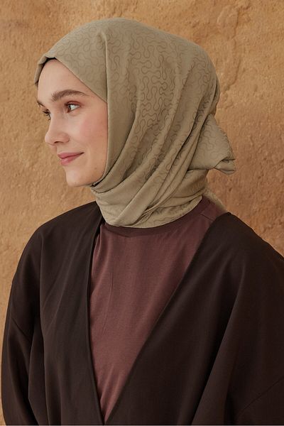 Modakaşmir Silky Jacquard Series Drop Pattern Shawl