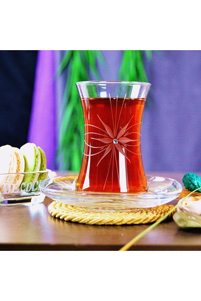 DECOCIA Nazen 24 Piece Tea Set for 12 People 175cc Mira Patterned