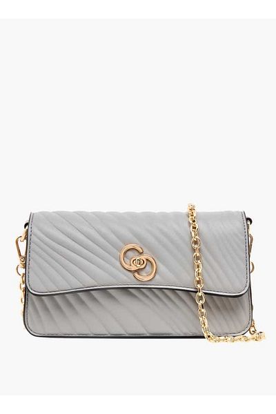 Celeste Quilted Crossbody Bag with Detachable Strap and Twist Lock Closure