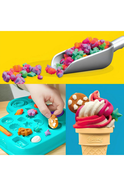 TOYFEST مجموعة لعب الآيس كريم دوامة قوس قزح