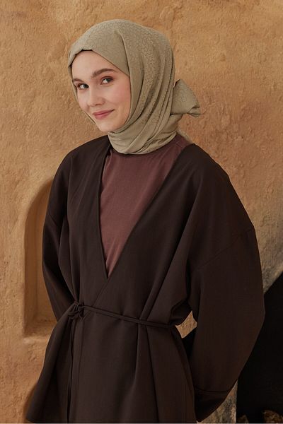 Modakaşmir Silky Jacquard Series Drop Pattern Shawl