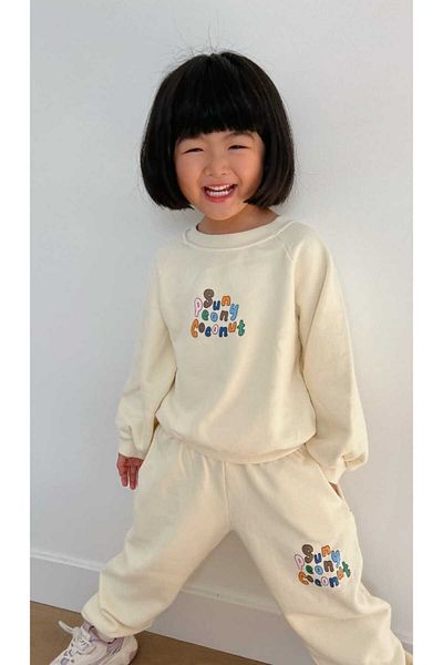 timpy kids Coconut Printed 2-Thread Fabric 2-Piece Children's Set