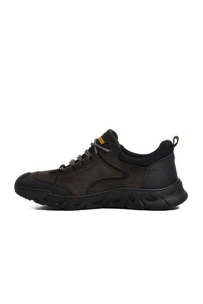 Bulldozer 250078 Ανδρικά παπούτσια casual από γνήσιο δέρμα Anthracite Nubuck