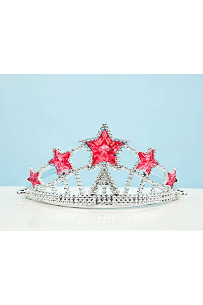 Twin Store Red Star Stone Plastic Queen Princess Elsa Crown Children's Size