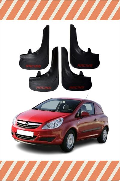 FİXFLEX Opel Corsa Van 2007-2014 Racing Written 4-Piece Gaiter Cover Fender Mudflap
