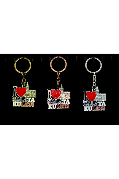 Twin Store Metal Galata Tower Keychain Alk2208